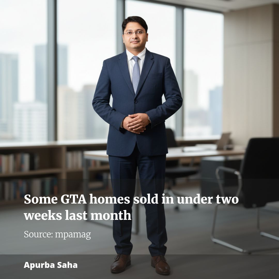 Some GTA homes sold in under two weeks last month