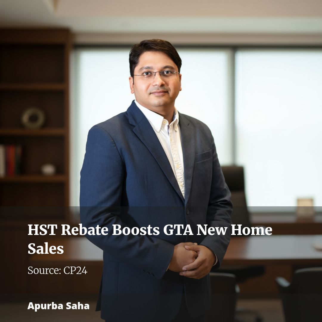 New report suggests HST rebate continues to boost single-family new home sales across GTA